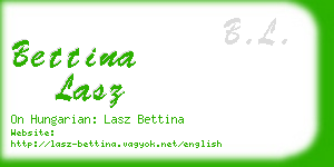 bettina lasz business card